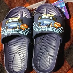 DC Batwheels Blue Slide Sandals
